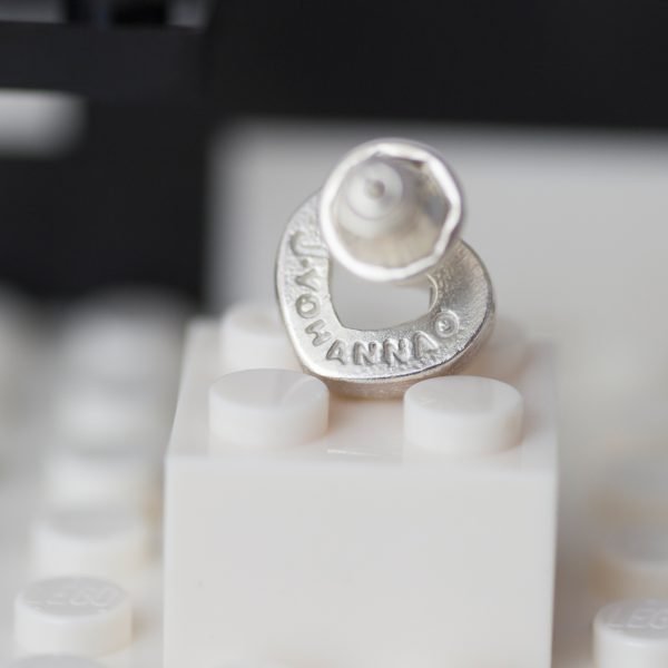 silver earring with Jyohanna hallmark