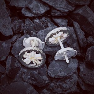 wheel stud earrings for men
