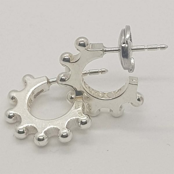 Sterling silver hoop earrings